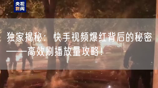 独家揭秘：快手视频爆红背后的秘密——高效刷播放量攻略！